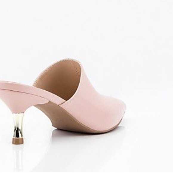 NIB LE CHATEAU POINTY TOE MULE SALMON 2.5" heel - Picture 3 of 5